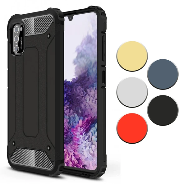 FitCase Samsung Galaxy A02s (A025) Zırh Tank Tam Koruma Arka Kapak ürün görseli 1