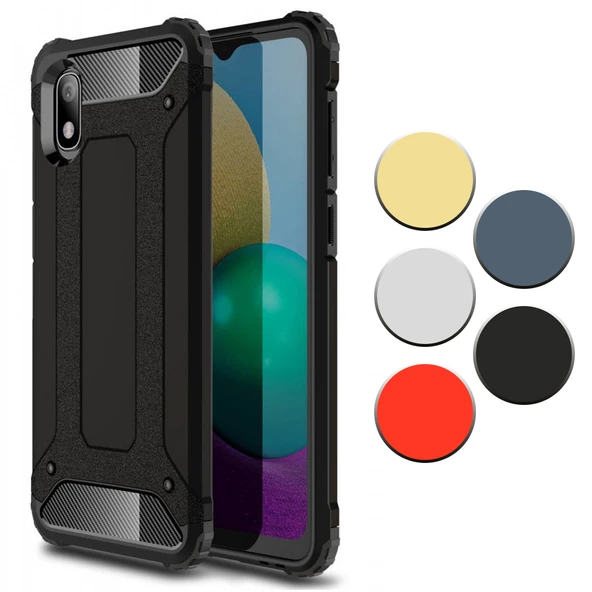 FitCase Samsung Galaxy A01 Core (A013) Zırh Tank Tam Koruma Arka Kapak ürün görseli 1