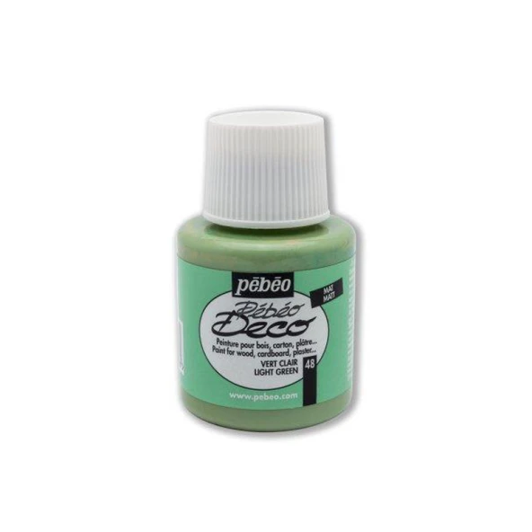 Pebeo Deco Mat Tüm Yüzey Boyasi 110 Ml 48 Vert Clair ürün görseli 1