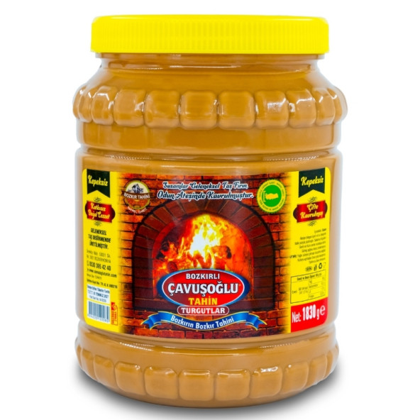 Bozkırlı Çavuşoğlu Odun Ateşinde Kepeksiz Bozkır Tahini 1850g ürün görseli 1