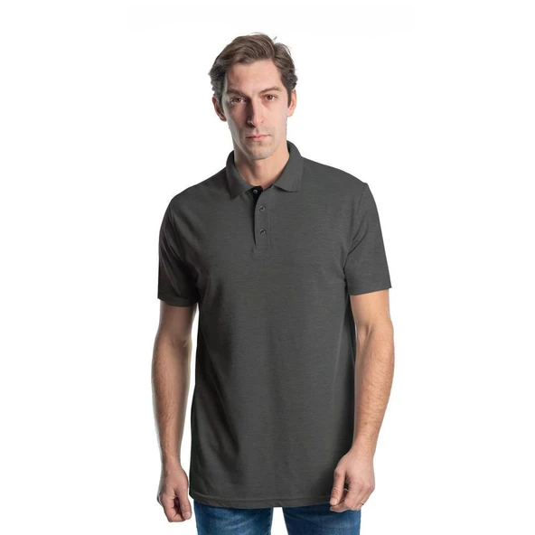 Şensel, Polo Yaka Tişört, Koyu Gri -136E282- T-shirt, Tshirt ürün görseli 1