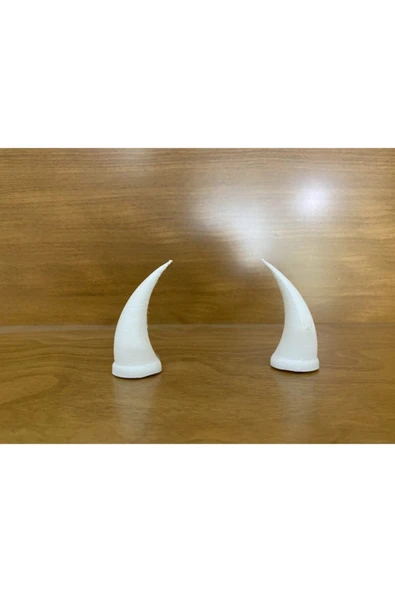 3DTASARIMDOKTORU Kask Boynuzu (beyaz) - Resim 4