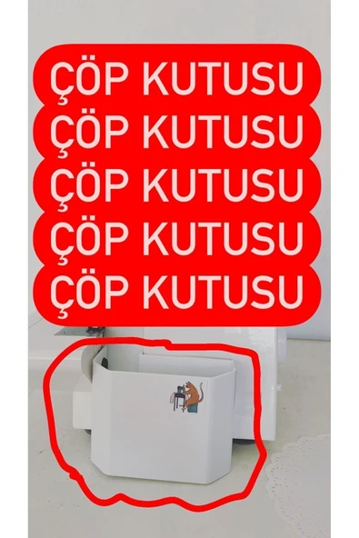 SİNGER Çöp Kutusu Artık Kumaş Kabı Fire Singer Overlok Makinesi Fire Kabı 14sh654 14sh754 14sh854 Hd0405s ürün görseli 1
