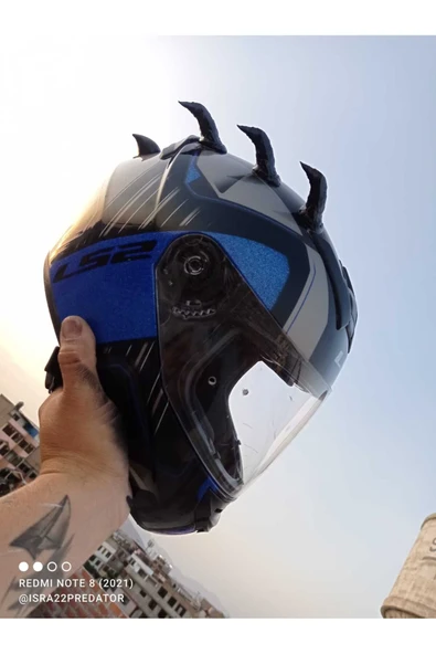CANEREGE Cehennem kask boynuzu 8li set - Resim 5