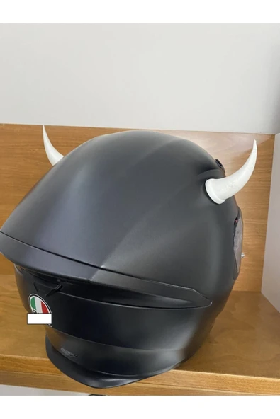 3DTASARIMDOKTORU Kask Boynuzu (beyaz) - Resim 2