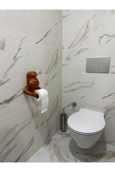IK3D MOAİ TASARIM TUVALET KAĞIDI TUTUCU ürün görseli 1
