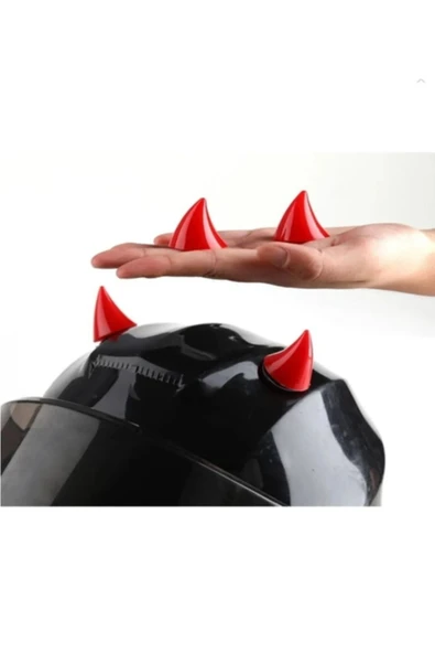 CANEREGE Kırmızı Küçük Kask Boynuzu ürün görseli 1
