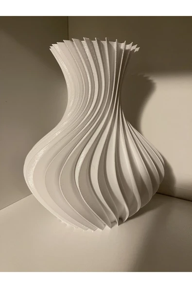 3Duman Fibonacci Vazo Figürü - Beyaz - 20cm ürün görseli 1