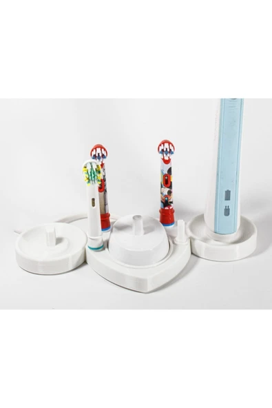 dream3d Şarjlı Diş Fırçaları Ve Başlıkları İçin Stand / 2 Fırça 1 Şarj 4 Başlık İçin Oral-b Uyumlu ürün görseli 1