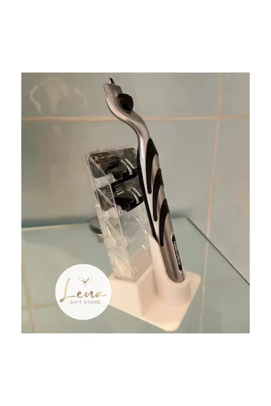 Lena Gift Store Gilette Mach3 Power Banyo Düzenleyici - Jilet ve Yedek Jilet Organizer ürün görseli 1