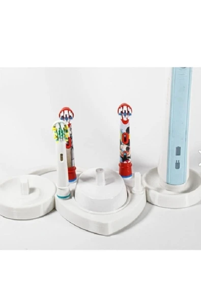 dream3d Şarjlı Diş Fırçaları Ve Başlıkları Için Stand / 2 Fırça 1 Şarj 4 Başlık Için Oral-b Uyumlu ürün görseli 1