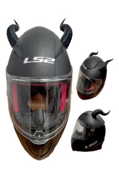 Motor Kask Boynuzu Kask Süsü Şeytan Boynuzu ürün görseli 1