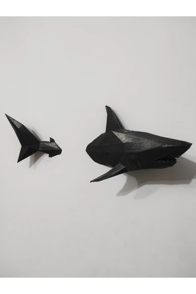 Nerva Design 3D Köpek Balığı Duvar Dekoru - Duvar Süsü ürün görseli 1