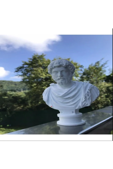 CANEREGE Roma İmparatoru Marcus Aurelius Dekoratif Obje Kitaplık Dekor Hediyelik Biblo ürün görseli 1