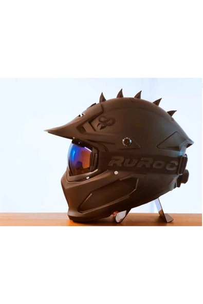 Kask Sivri Uçlar - Dikenli Görünüm Aparat Motorsiklet Kask Süsü Aksesuarları ürün görseli 1