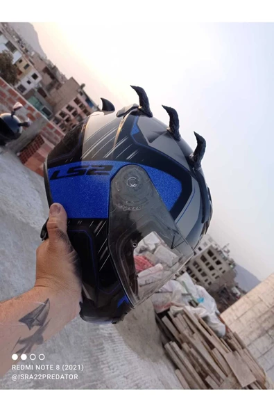 CANEREGE Cehennem kask boynuzu 8li set ürün görseli 1