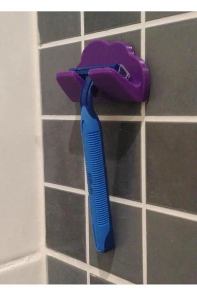 CANEREGE Yapışkanlı Bulut Banyo Düzenleyici - Jilet Tutucu Plastik Aparat ürün görseli 1