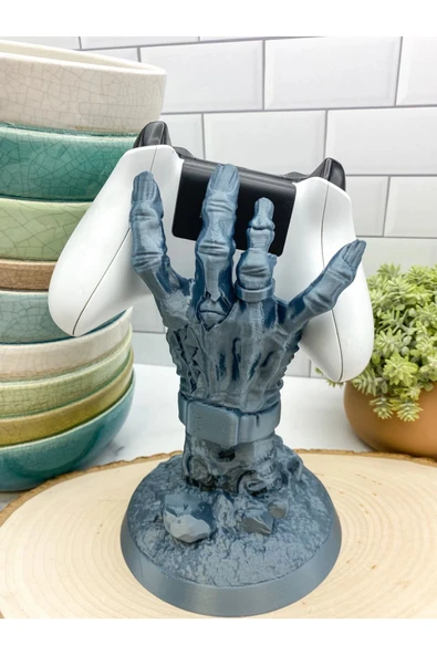 Nerva Design 3D Zombi Eli Şeklinde Dekoratif Kol Tutucu, Joystick Kumanda Standı, Xbox / Ps4 / Ps5 Uyumlu ürün görseli 1