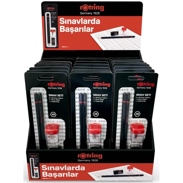 ROTRING SINAV SETI 24 LU STAND ürün görseli 1