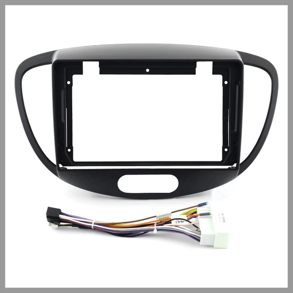 HYUNDAİ İ10 2007-2013 UYUMLU 9" SİYAH  ANDROID MULTİMEDYA ÇERÇEVESİ - SOKET ürün görseli 1