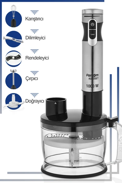 Roboset BL 1000 Blender Seti İnox - Resim 3