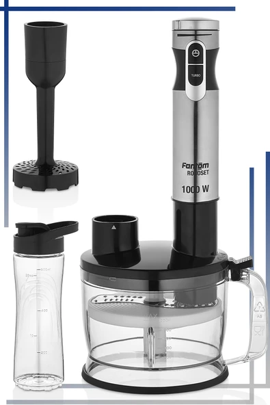 Roboset BL 1000 Blender Seti İnox - Resim 2
