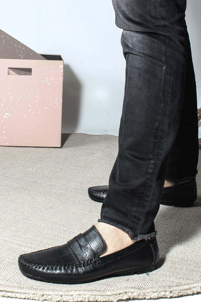 Hakiki Deri  Erkek Loafer Ayakkabı 858MA411 ürün görseli 1