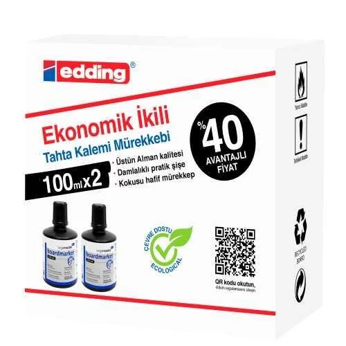EDDING LEGAMAS  B.TAHTA MUREKKEBI 100ML SIYAH 2 LI ürün görseli 1