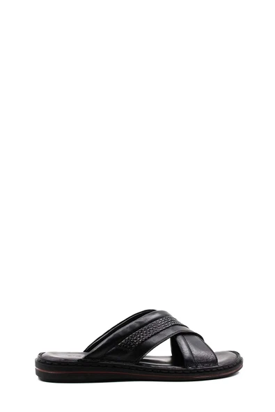 Hakiki Deri  Erkek Düz Terlik 128MA173 ürün görseli 1
