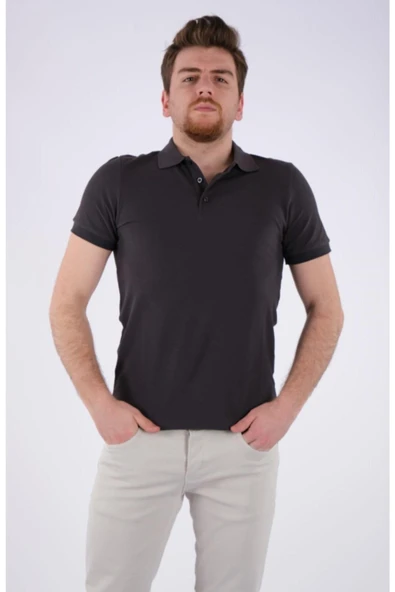 Desen Erkek Polo Yaka Kısa Kol T-Shirt - Minimalist ve Şık ürün görseli 1