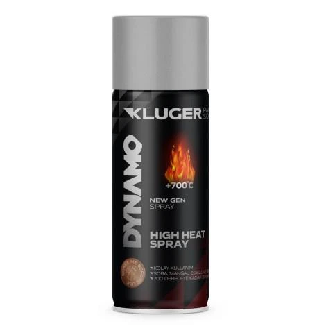 Dynamo Isıya Dayanıklı Sprey Boya 400ml  Gümüş ürün görseli 1