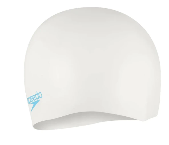 Speedo Düz Kalıplı Silikon çocuk yüzme bonesi beyaz 8-7099017621 ürün görseli 1