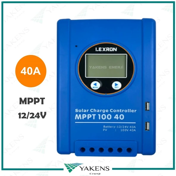 40 Amper Mppt 12/24V Solar Şarj Cihazı Lexron ürün görseli 1