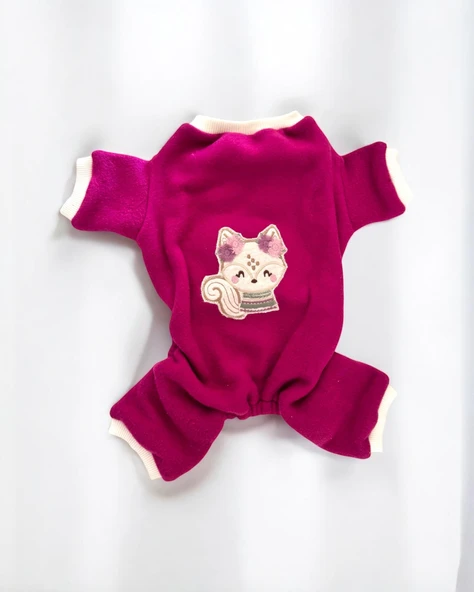 Foxie Polar Kedi Tulum Pijama - Resim 2