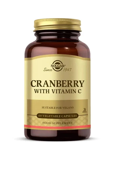 Solgar Cranberry With Vitamin C 60 Kapsül ürün görseli 1