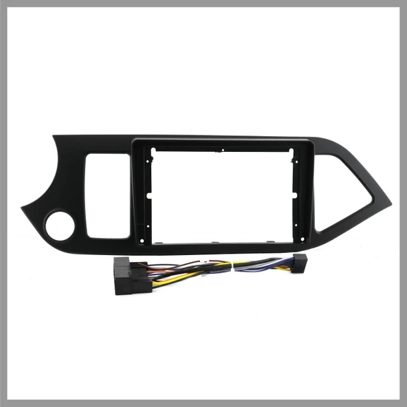 KIA PICANTO 2011-2016 UYUMLU 9" SİYAH ANDROID MULTİMEDYA ÇERÇEVESİ - SOKET ürün görseli 1