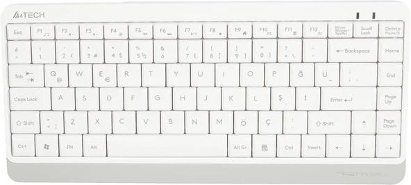 A4 Tech FG1112 Beyaz Mini TKL Kablosuz Klavye Mouse Seti Outlet - Resim 7