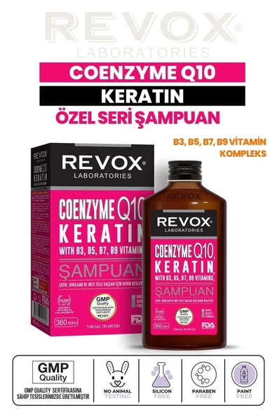 Revox Coenzyme Q10 Phytokeratin Şampuan 360 ml ürün görseli 1
