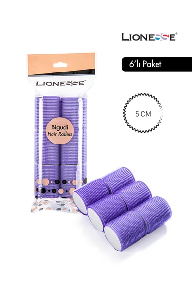 LİONESSE Cırtlı Bigudi 1114 (6'LI PAKET) ürün görseli 1