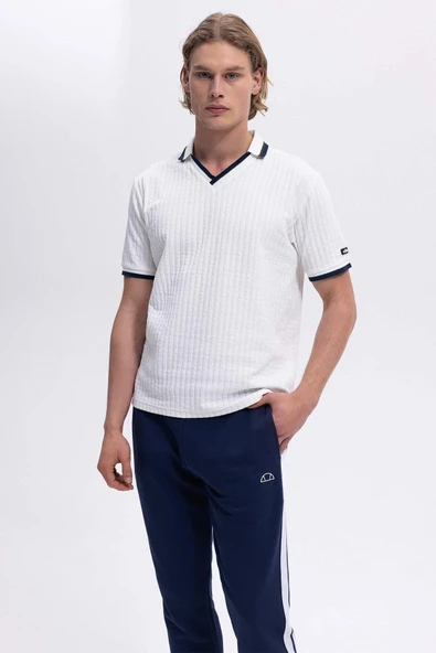 Ellesse Erkek Off White Tişört 5SM5491 - Resim 5