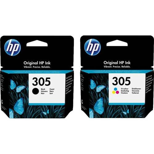 HP 305 Siyah 3YM61AE ve Renkli 3YM60AE Kartuş Seti ürün görseli 1
