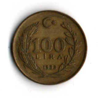 T.C. 100 Lira 1989 (mp1913) - Resim 2