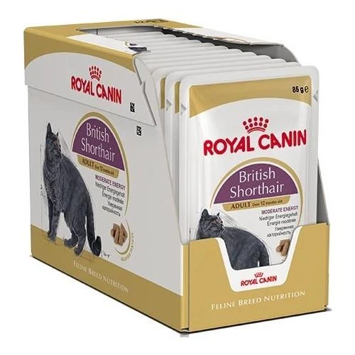 Royal Canin British Shorthair Yetişkin Pouch Kedi Maması 85 Gr X 12 ürün görseli 1