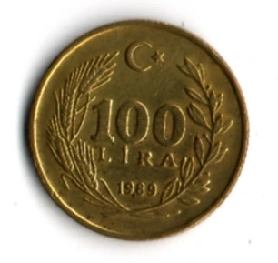 T.C. 100 Lira 1989 (mp1925) - Resim 2