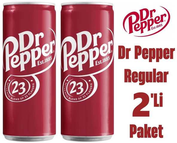 Dr Pepper Regular 330ml 2'li Paket ürün görseli 1