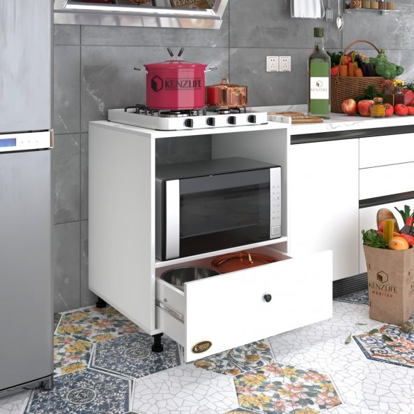 Kenzlife ocak dolabı nevresel byz 85*70*60 XLARGE çekmeceli hazır mutfak klasik setüstü ocak için sabit tabla ürün görseli 1
