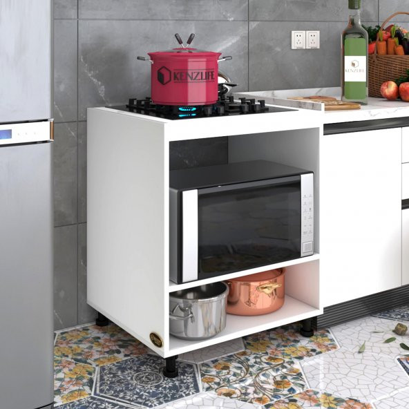 Kenzlife ocak dolabı gülpembe byz 85*70*60 XLARGE hazır mutfak ankastre gömme ocak için ürün görseli 1