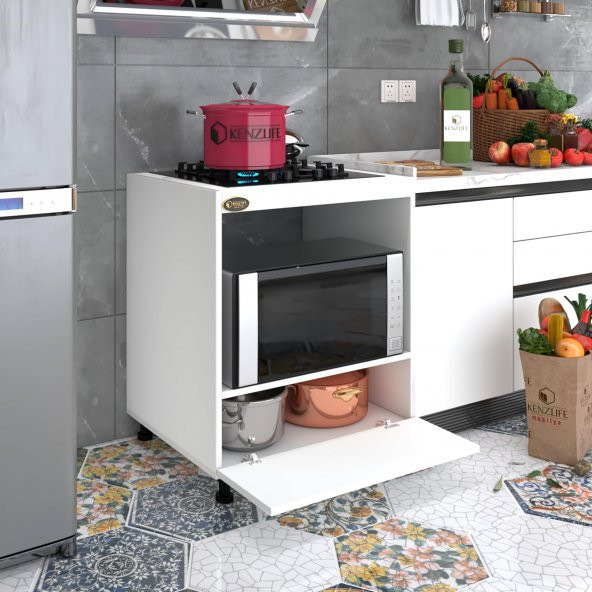 Kenzlife ocak dolabı şehrazat byz 85*70*60 XLARGE kapaklı hazır mutfak ankastre gömme ocak için ürün görseli 1
