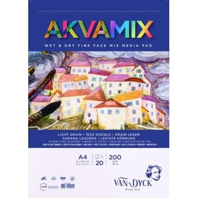 VAN DYCK ÇİZİM BLOK AKVAMIX A4 200 GR 20 YP SPİRAL ürün görseli 1