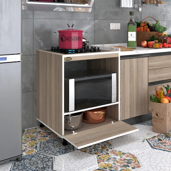 Kenzlife ocak dolabı şehrazat crd 85*70*60 XLARGE kapaklı hazır mutfak ankastre gömme ocak için ürün görseli 1